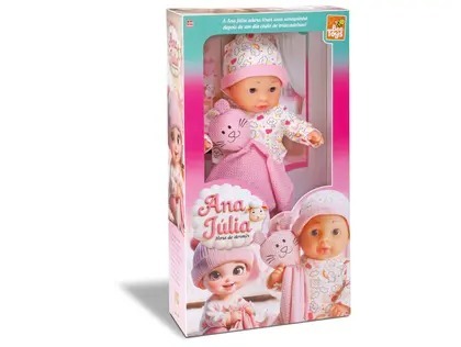 BONECA ANA JULIA HORA DE DORMIR